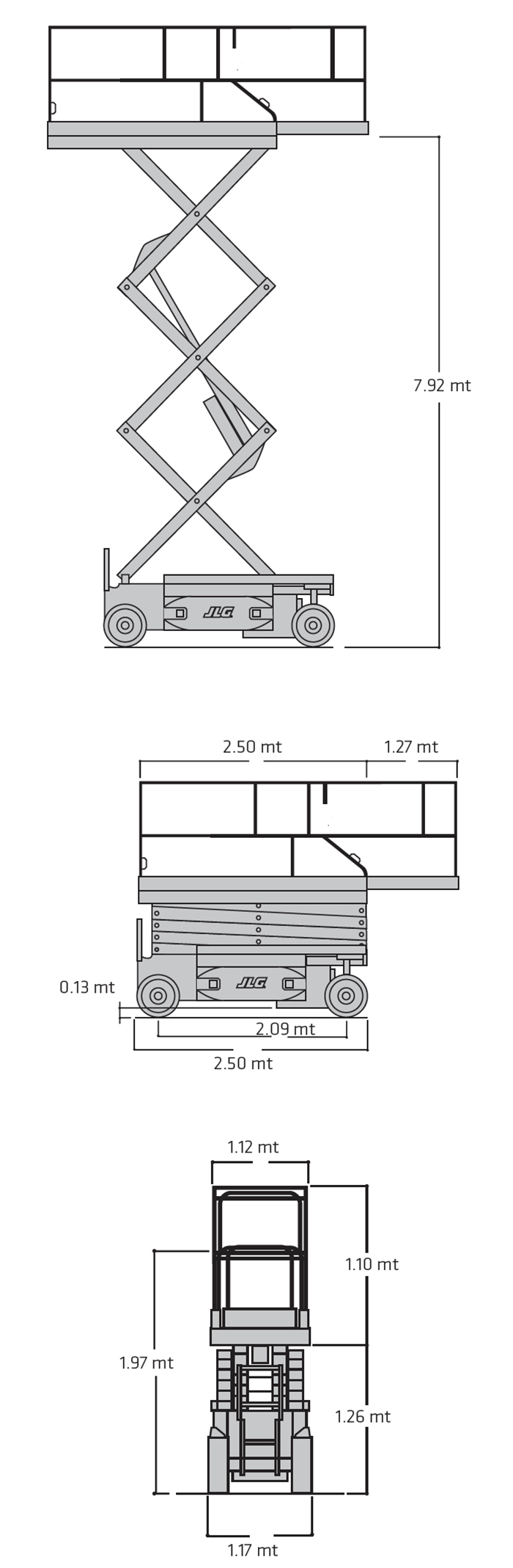 Piattaforma Semovente Verticale Elettrica VE 10 JL - 2646 ES