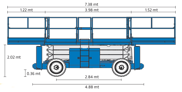 Piattaforma Semovente Verticale Diesel VD 18 GE - GS 5390 RT