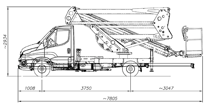 Piattaforma autocarrata CA 20 SO - 20D