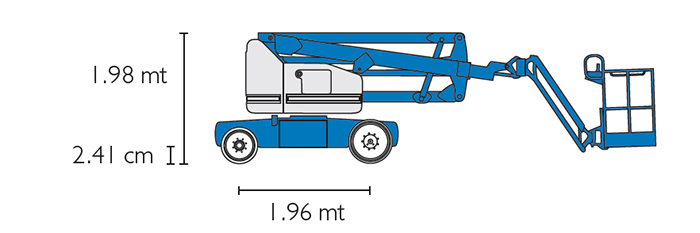 Piattaforma Semovente Articolata Elettrica AE 14 GE - Z 40-23 N RJ